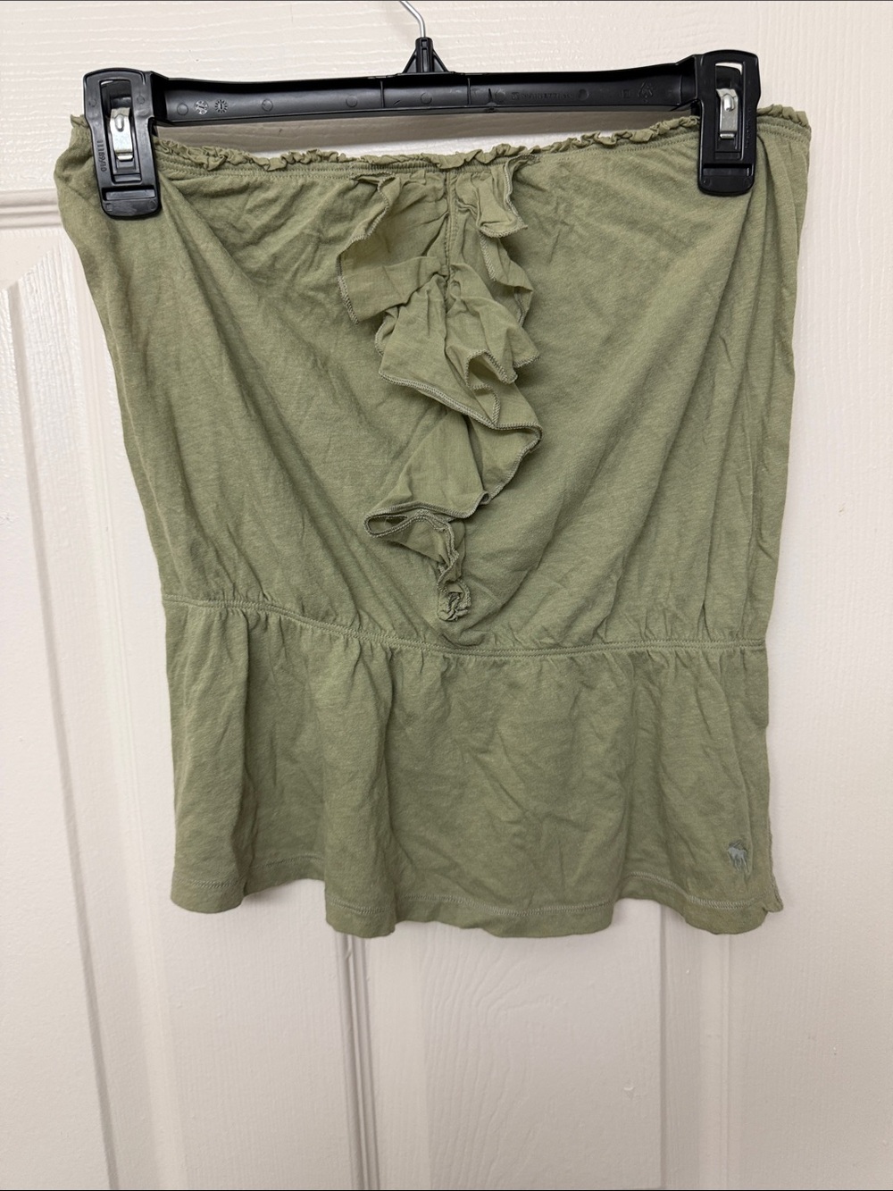 Y2k abercrombie and fitch babydoll Ruffle Tube Top